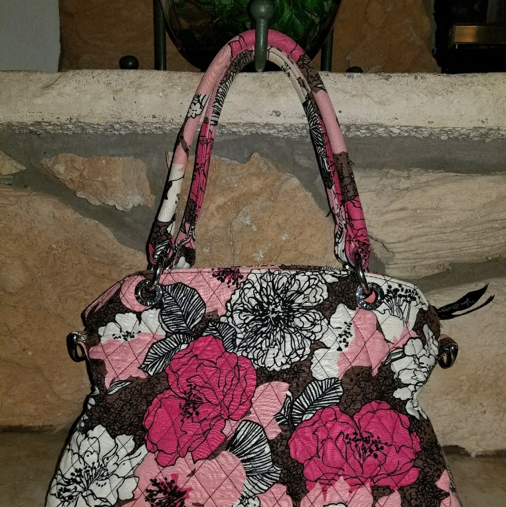 VERA BRADLEY Mocha Rouge Satchel bag